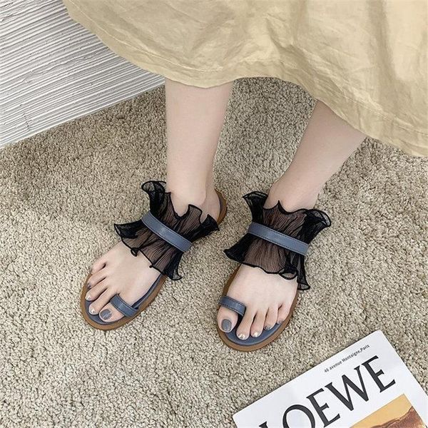 slippers 2021 summer lace flip-flops women's sandals and korean version of the net red casual flat-bottomed female, Black
slippers 2021 summer lace flip-flops women's sandals and korean version of the net red casual flat-bottomed female, Black