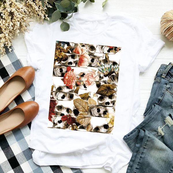 cartoon compass floral skull horror womens t shirt print tee clothes female graphic, White
cartoon compass floral skull horror womens t shirt print tee clothes female graphic, White