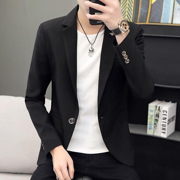 men's suits & blazers suit korean version slim single western casual business solid color teenager small jacket, White;black
men's suits & blazers suit korean version slim single western casual business solid color teenager small jacket, White;black