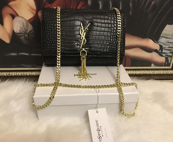 ysl bag new style women black leather handbags gold chain shoulder bags crossbody messenger bag purse wallet
ysl bag new style women black leather handbags gold chain shoulder bags crossbody messenger bag purse wallet