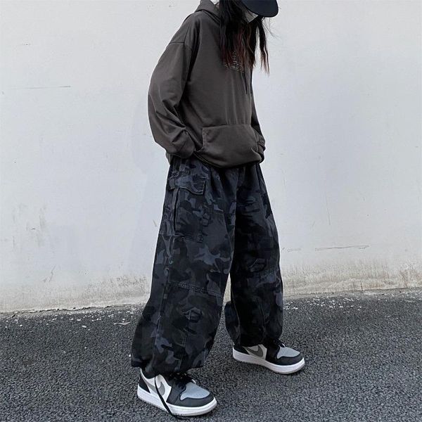 men's jeans high street cargo wide-leg pants couple beam 2021 spring autumn aesthetic hip hop style casual loose trousers trend, Blue
men's jeans high street cargo wide-leg pants couple beam 2021 spring autumn aesthetic hip hop style casual loose trousers trend, Blue