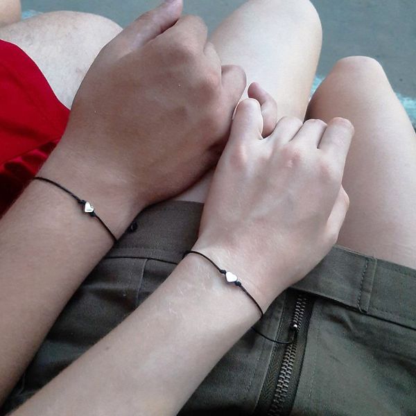 2pcs/set tiny heart star compass charm bracelets for couple's red black string braiding rope bracelet for men women wish card, Golden;silver
2pcs/set tiny heart star compass charm bracelets for couple's red black string braiding rope bracelet for men women wish card, Golden;silver