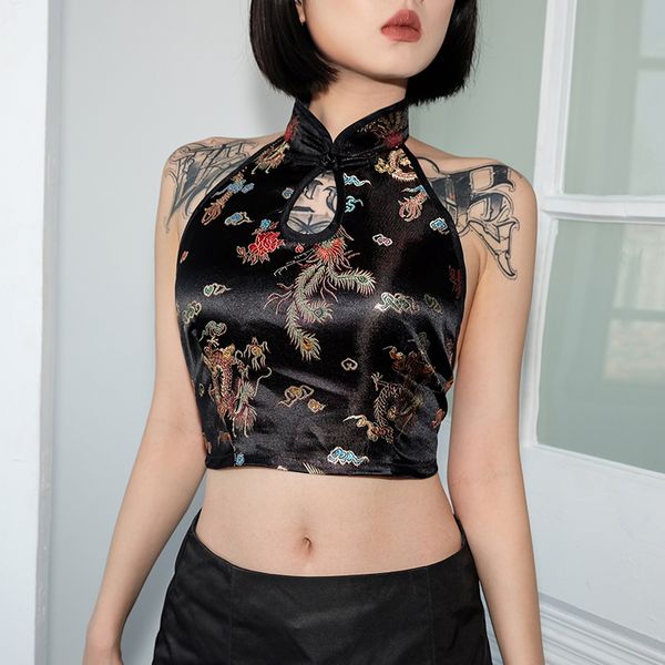 vintage female t-shirts with print chinese style backless spring 2021 streetwear gothic modis tshirt wome outfits, White
vintage female t-shirts with print chinese style backless spring 2021 streetwear gothic modis tshirt wome outfits, White