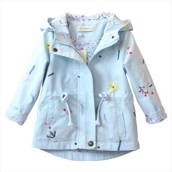 spring autumn girls windbreaker coat baby flower embroidery hooded outwear kids childrens coats jacket clothing, Blue;gray
spring autumn girls windbreaker coat baby flower embroidery hooded outwear kids childrens coats jacket clothing, Blue;gray