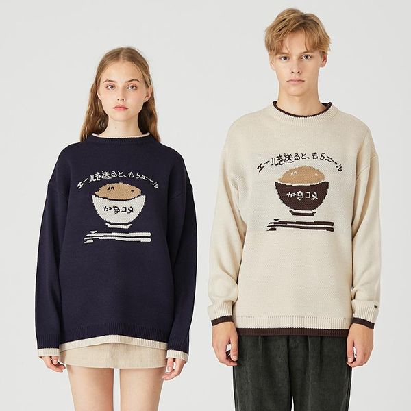 women's sweaters cartoon pattern sweater women pullover japanese khaki and blue female harajuku clothing girls knitted couple jumper st, White;black
women's sweaters cartoon pattern sweater women pullover japanese khaki and blue female harajuku clothing girls knitted couple jumper st, White;black