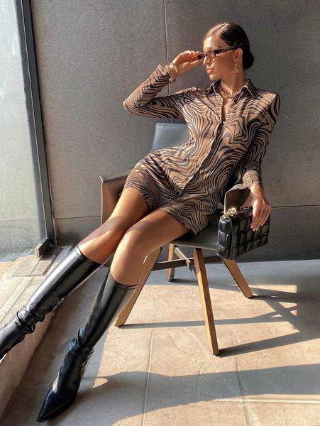 marble print button up slim dress o934#, Black;gray 
marble print button up slim dress o934#, Black;gray