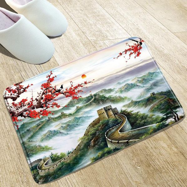 bath mats chinese style ink painting mat great wall kitchen absorbent door home decoration products non-slip rugs can be washed
bath mats chinese style ink painting mat great wall kitchen absorbent door home decoration products non-slip rugs can be washed