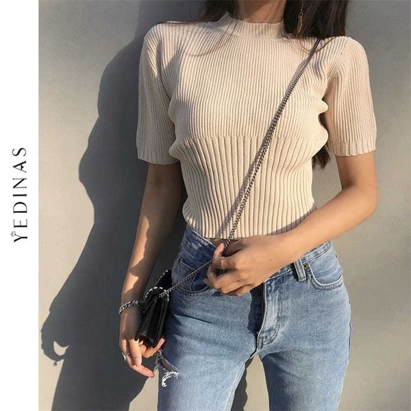 yedinas vintage ribbed t shirt women harajuku korean t-shirts summer 90s aesthetic y2k egirl tees high elasticity solid 210315, White
yedinas vintage ribbed t shirt women harajuku korean t-shirts summer 90s aesthetic y2k egirl tees high elasticity solid 210315, White