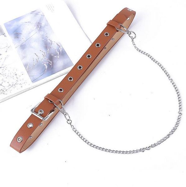 belts magogo women punk belt original design lady trend leather gothic with chain, Black;brown
belts magogo women punk belt original design lady trend leather gothic with chain, Black;brown