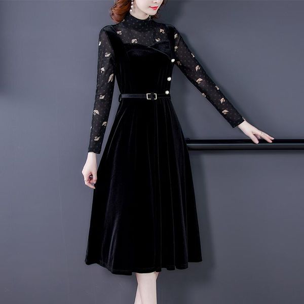 casual dresses coigarsam dress women autumn 2022 office lady french korea style sleeve high waist black long, Black;gray
casual dresses coigarsam dress women autumn 2022 office lady french korea style sleeve high waist black long, Black;gray