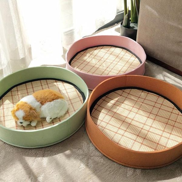cat beds & furniture summer bed with cooling mat for dogs cats round washable straw cushion small medium breed multiple colors
cat beds & furniture summer bed with cooling mat for dogs cats round washable straw cushion small medium breed multiple colors