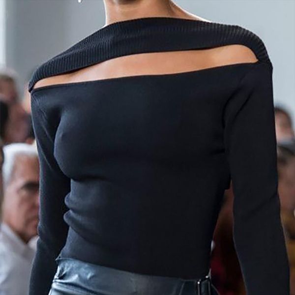 spring newly women fashion womens sweaters slim irregular collar knitted pullover ladies long sleeve solid sexy, White;black
spring newly women fashion womens sweaters slim irregular collar knitted pullover ladies long sleeve solid sexy, White;black