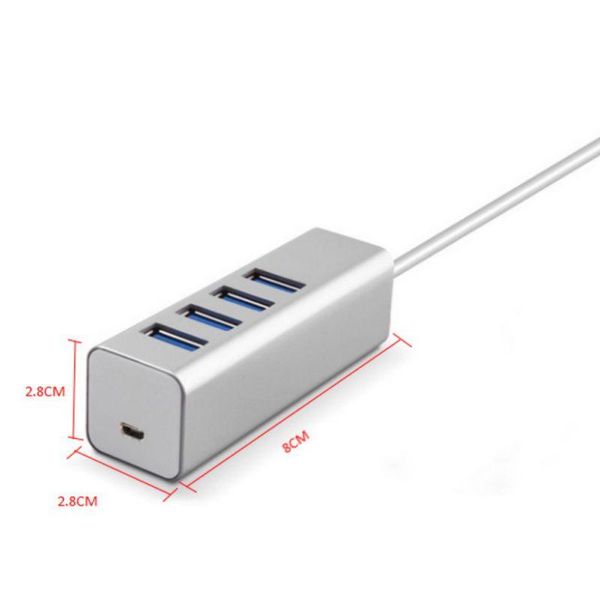 hubs high-speed usb splitter portable extension data hub plug and play high compatibility 3.0 4-port aluminium
hubs high-speed usb splitter portable extension data hub plug and play high compatibility 3.0 4-port aluminium