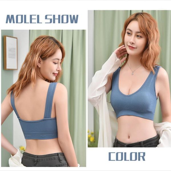 camisoles & tanks seamless underwear female crop lingerie sport fitness active wear padded camisole basic women, Black;white
camisoles & tanks seamless underwear female crop lingerie sport fitness active wear padded camisole basic women, Black;white