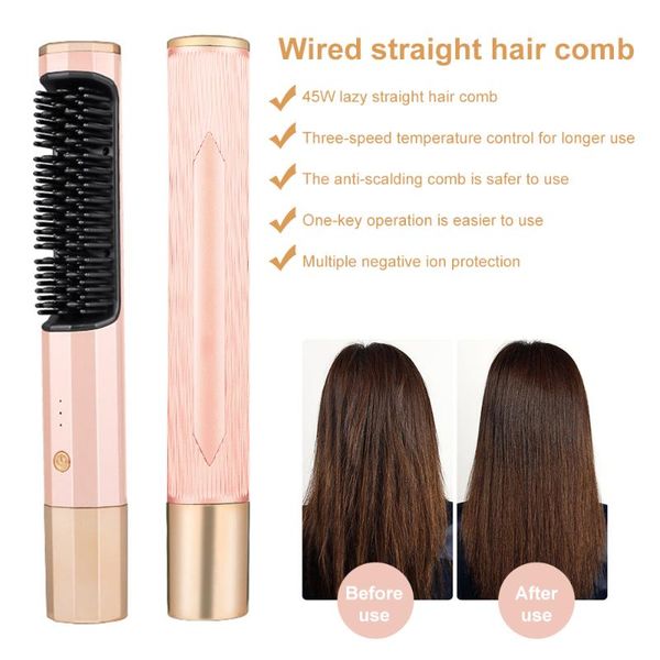 electric hair brushes mini dual-purpose curling iron straightener brush heated comb straightening professional barber styling tools
electric hair brushes mini dual-purpose curling iron straightener brush heated comb straightening professional barber styling tools