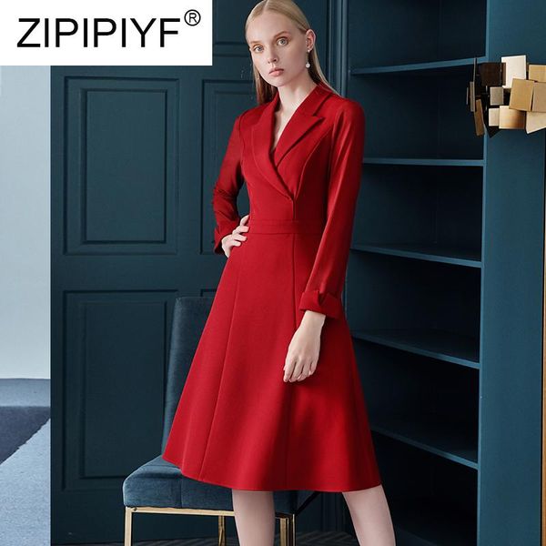 casual dresses fashion ladies wear 2021 style early autumn women's temperament mature ol red long-sleeved notched collar dress c2129, Black;gray
casual dresses fashion ladies wear 2021 style early autumn women's temperament mature ol red long-sleeved notched collar dress c2129, Black;gray
