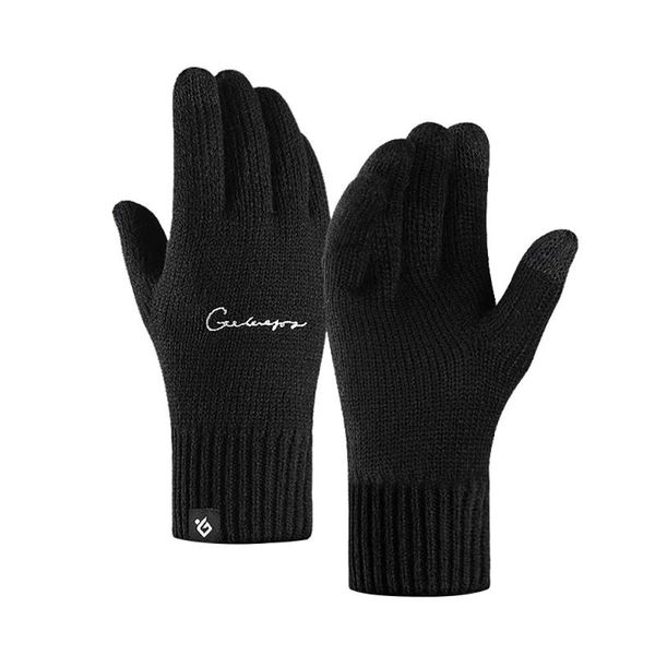 sports gloves knitted double-layer windproof warm motorcycle mtb embroidery solid color full finger touch screen, Black
sports gloves knitted double-layer windproof warm motorcycle mtb embroidery solid color full finger touch screen, Black