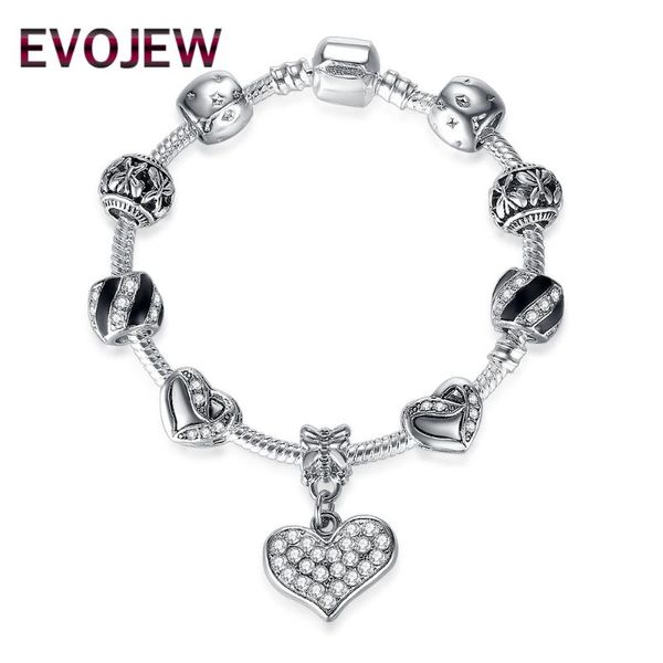 charm bracelets evojew vintage silver color bracelet with crystal love pendant diy bracelets&bangle women christmas jewelry drop, Golden;silver
charm bracelets evojew vintage silver color bracelet with crystal love pendant diy bracelets&bangle women christmas jewelry drop, Golden;silver