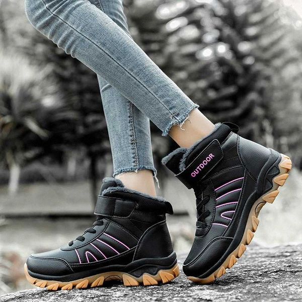 winter warm women hiking snow shoes boots keep plush ankle boots female platform sneakers ladies wedge waterproof mujer botas p1af#, Black
winter warm women hiking snow shoes boots keep plush ankle boots female platform sneakers ladies wedge waterproof mujer botas p1af#, Black