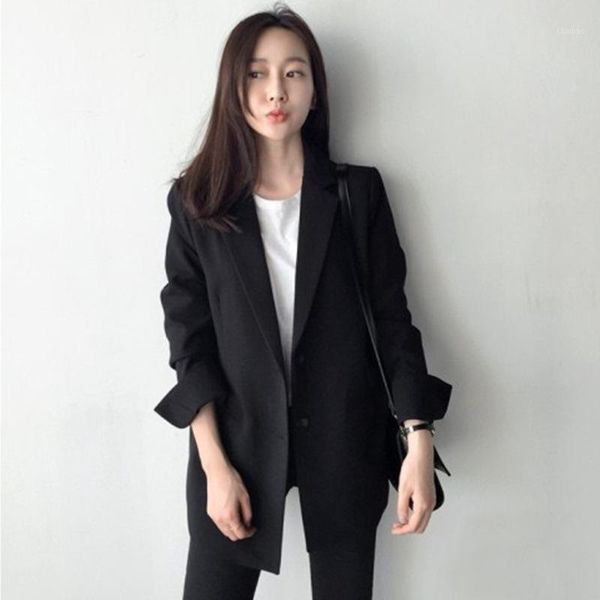 women's suits & blazers elegant long sleeve slim blazer jacket women casual black outwear spring autumn lady office suit plus size, White;black
women's suits & blazers elegant long sleeve slim blazer jacket women casual black outwear spring autumn lady office suit plus size, White;black