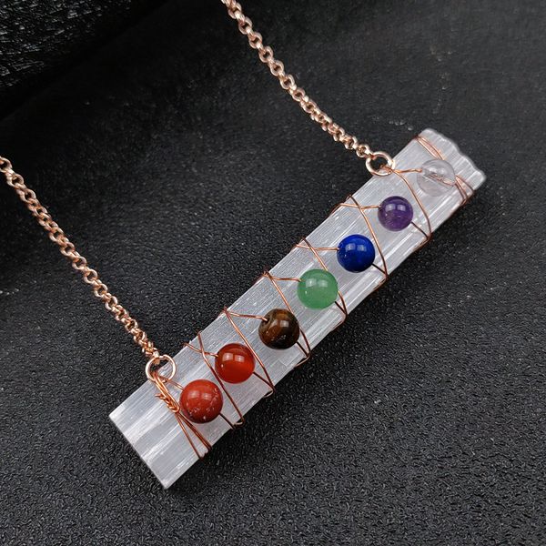 plaster pillar necklace reiki healing cystal seven chakra beads energy pendant charms necklaces pendulum amulet orgonite jewelry, Silver
plaster pillar necklace reiki healing cystal seven chakra beads energy pendant charms necklaces pendulum amulet orgonite jewelry, Silver