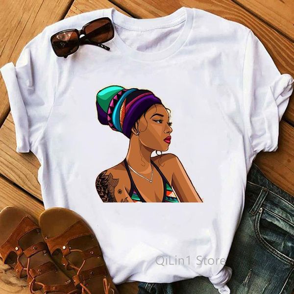 powerful afro lady graphic tshirt i' dripping melanin t shirts princess queen afro hair style shirt melanin queen feminist tees, White
powerful afro lady graphic tshirt i' dripping melanin t shirts princess queen afro hair style shirt melanin queen feminist tees, White