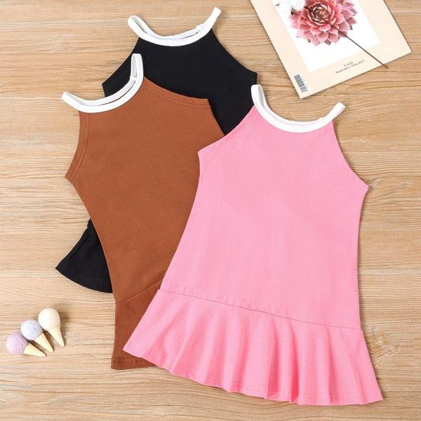 girl's dresses 2021 baby summer clothing 1-6y kid girls cute dress knitted ribbed gown sleeve pocket a-line solid outfits, Red;yellow
girl's dresses 2021 baby summer clothing 1-6y kid girls cute dress knitted ribbed gown sleeve pocket a-line solid outfits, Red;yellow