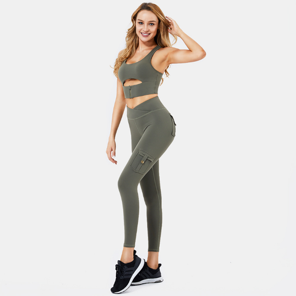 yoga outfit fall style ladies cool cargo set high elastic hip lift with pocket dress 2 piece comfortable breathable bra
yoga outfit fall style ladies cool cargo set high elastic hip lift with pocket dress 2 piece comfortable breathable bra