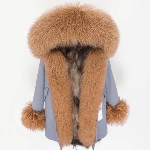 women's fur & faux raccoon lining coat luxury natural wool winter warm caot women fashion coats jacket, Black
women's fur & faux raccoon lining coat luxury natural wool winter warm caot women fashion coats jacket, Black
