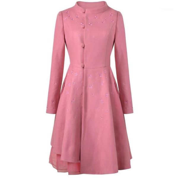 women's wool & blends plus size 3xl autumn winter women big swing jacket single breasted overcoat long sleeve lace patchwork coat, Black
women's wool & blends plus size 3xl autumn winter women big swing jacket single breasted overcoat long sleeve lace patchwork coat, Black