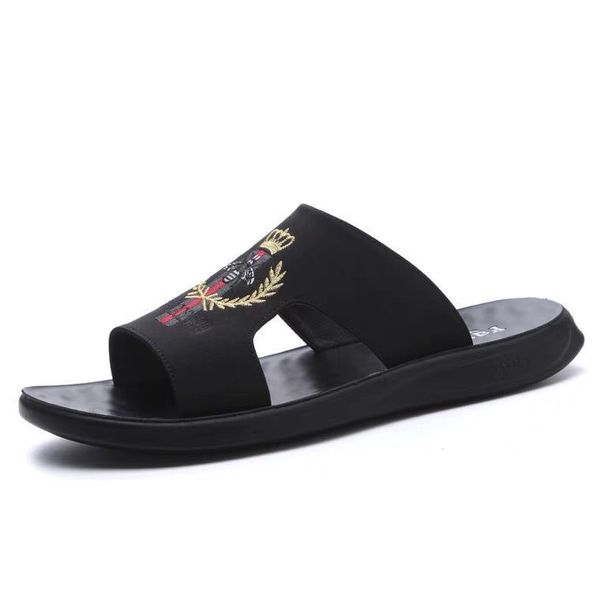 men's slippers summer fashion wear comfortable non-slip outdoor leisure beach sandals, Black
men's slippers summer fashion wear comfortable non-slip outdoor leisure beach sandals, Black