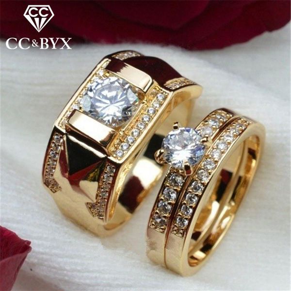 wedding rings for women and men fashion lovers' set ring cubic zirconia yellow gold color engagement accessories 2095, Slivery;golden
wedding rings for women and men fashion lovers' set ring cubic zirconia yellow gold color engagement accessories 2095, Slivery;golden