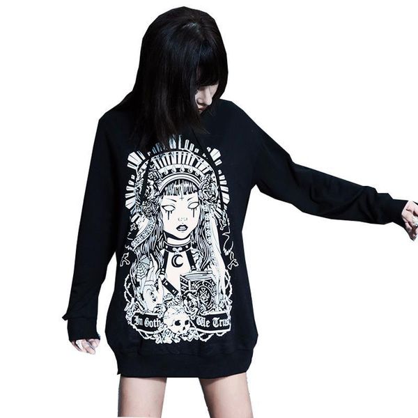 fashion gothic women's sweatshirts 2021 winter dark style hip hop harajuku printing hoodies casual ulzzang female shirts, Black
fashion gothic women's sweatshirts 2021 winter dark style hip hop harajuku printing hoodies casual ulzzang female shirts, Black