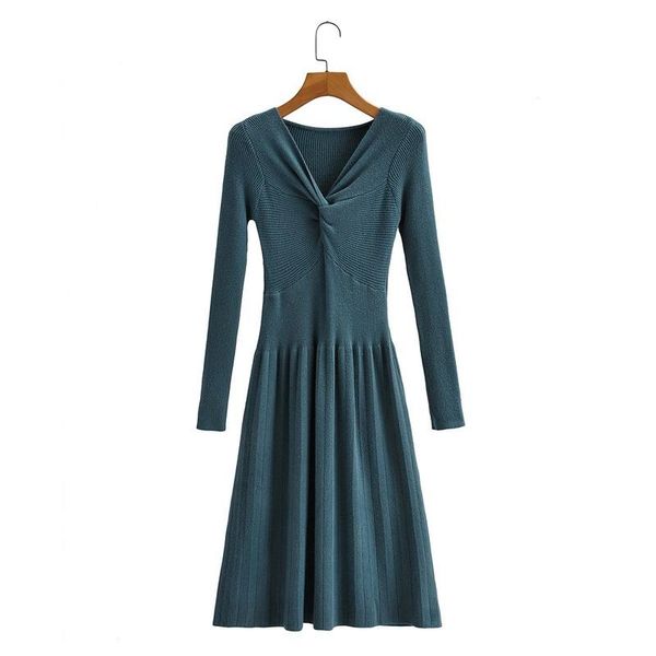 casual dresses autumn elegant a-line pleated sweater dress women's solid v-neck knitted long-sleeved waist slim for womens vestidos, Black;gray
casual dresses autumn elegant a-line pleated sweater dress women's solid v-neck knitted long-sleeved waist slim for womens vestidos, Black;gray