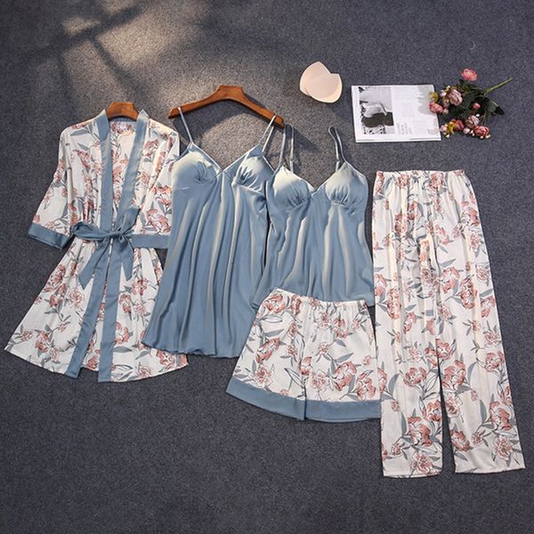 2021 new korean womne spring style summer sets of silk pyjamas loose female impression sleepwear v neck with nightwear homwear wear hzka, White
2021 new korean womne spring style summer sets of silk pyjamas loose female impression sleepwear v neck with nightwear homwear wear hzka, White