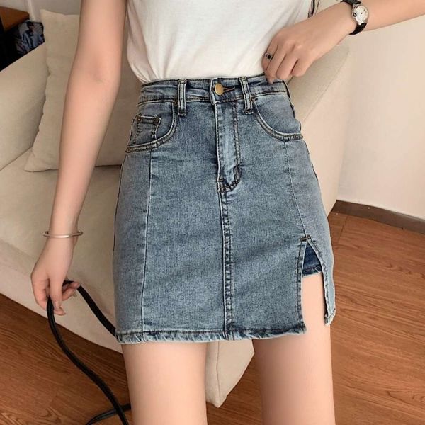 denim skirt women's spring dress 2021 new high waist slim a-line light proof, versatile, hip wrapped short skirt, fashionable, Black
denim skirt women's spring dress 2021 new high waist slim a-line light proof, versatile, hip wrapped short skirt, fashionable, Black