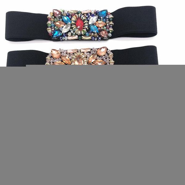 belts 2021 fashion color crystal elastic belt women's brand waistband female wide for women dress accessories sw331, Black;brown
belts 2021 fashion color crystal elastic belt women's brand waistband female wide for women dress accessories sw331, Black;brown