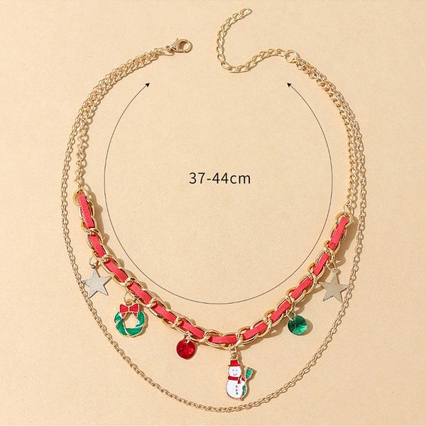 5pcs/lot new design pendants wild creative small fresh popular christmas snow doll gift double necklace for women girl nice 145936, Silver
5pcs/lot new design pendants wild creative small fresh popular christmas snow doll gift double necklace for women girl nice 145936, Silver