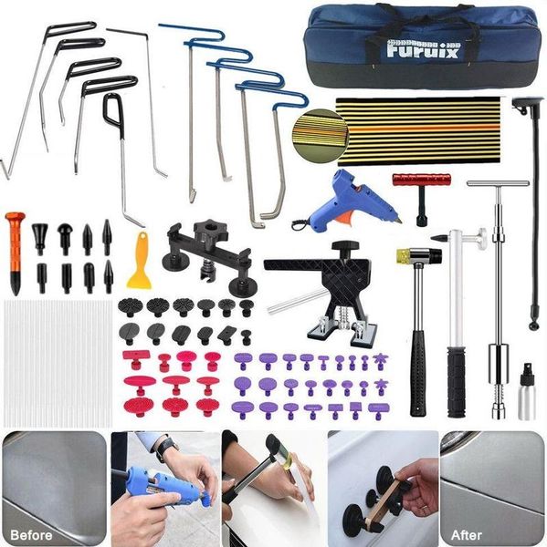 professional hand tool sets paintless dent repair kit car depression puller - removal kits for cars auto door ding hail remover tools
professional hand tool sets paintless dent repair kit car depression puller - removal kits for cars auto door ding hail remover tools