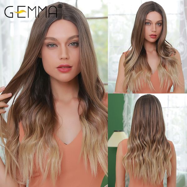 Long Wavy Lace Part Ombre Brown Blonde Wigs Natural Middle Part Synthetic Lace Wigs for Women Cosplay Heat Resistant Hair, Black
Long Wavy Lace Part Ombre Brown Blonde Wigs Natural Middle Part Synthetic Lace Wigs for Women Cosplay Heat Resistant Hair, Black