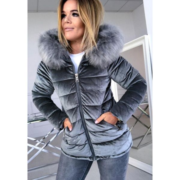 women's jackets winter velvet coats long cotton casual fur parka hooded thick warm parkas female overcoat sale, Black;brown
women's jackets winter velvet coats long cotton casual fur parka hooded thick warm parkas female overcoat sale, Black;brown