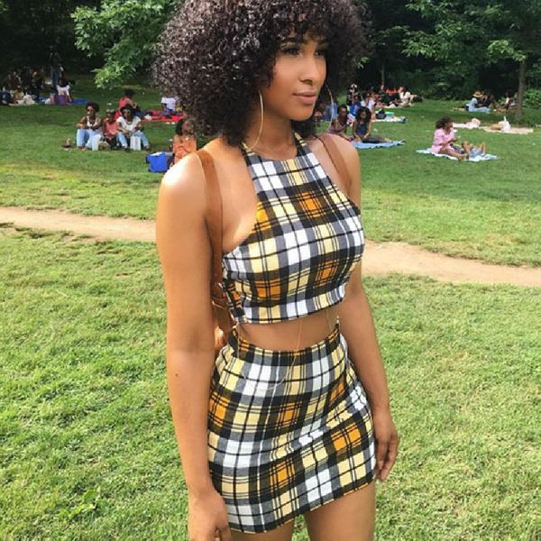 yellow plaid print 2 piece set womens summer matching sets club outfits crop and skirt short suit d37-bf16, White
yellow plaid print 2 piece set womens summer matching sets club outfits crop and skirt short suit d37-bf16, White