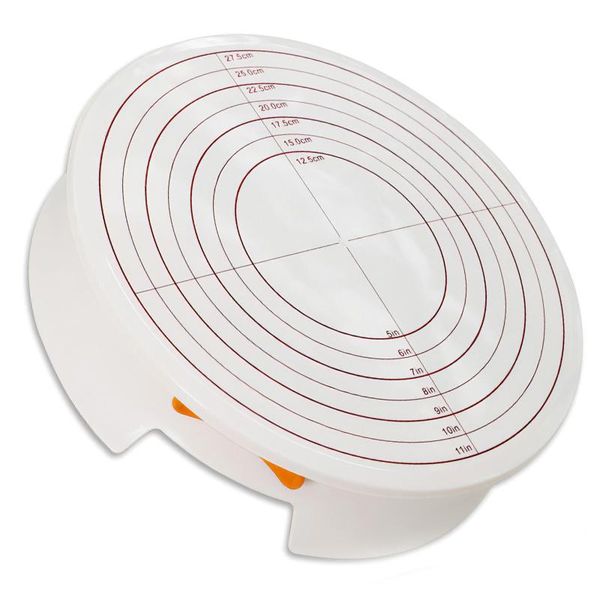 baking & pastry tools rotatable cake making holder turntable white plastic stable with clear scale and switch button kitchen
baking & pastry tools rotatable cake making holder turntable white plastic stable with clear scale and switch button kitchen