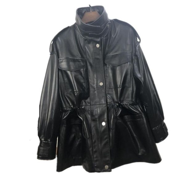 women's leather & faux fashion genuine sheepskin jackets women spring autumn 2021 real coat female cuero genuino zjt2502, Black
women's leather & faux fashion genuine sheepskin jackets women spring autumn 2021 real coat female cuero genuino zjt2502, Black