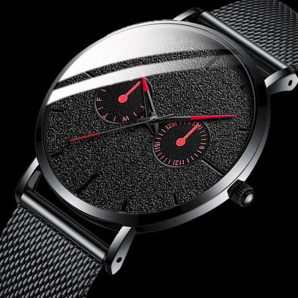 wristwatches 2021 mens quartz watches luxury black mesh belt wrist watch ultra thin simple dial men clock relogio masculino, Slivery;brown
wristwatches 2021 mens quartz watches luxury black mesh belt wrist watch ultra thin simple dial men clock relogio masculino, Slivery;brown
