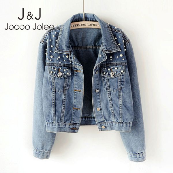 New 2021 Autumn Pearl Beading Crop Jackets Women Jeans Bomber Jacket Korean Long Sleeve Denim Coat Plus Size 5xl Z8ZW, Black;brown
New 2021 Autumn Pearl Beading Crop Jackets Women Jeans Bomber Jacket Korean Long Sleeve Denim Coat Plus Size 5xl Z8ZW, Black;brown