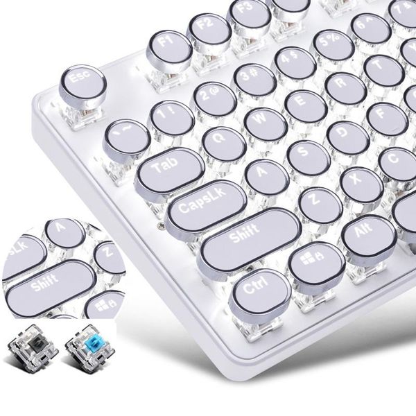 keyboards 104 keys retro steam punk gaming white light mechanical keyboard round keycap led illuminate glowing backlight usb wired gamer
keyboards 104 keys retro steam punk gaming white light mechanical keyboard round keycap led illuminate glowing backlight usb wired gamer