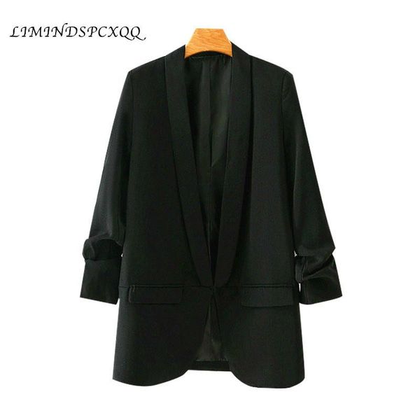 women's suits & blazers women 2021 fashion office wear basic black blazer coat vintage pleated sleeve pockets female outerwear chic, White;black
women's suits & blazers women 2021 fashion office wear basic black blazer coat vintage pleated sleeve pockets female outerwear chic, White;black