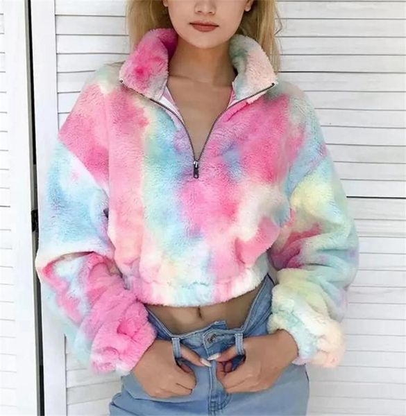 women's jackets spring autumn casual versatile tie dyed plush contrast coat lapel short fashion personalized open waist sweater, Black;brown
women's jackets spring autumn casual versatile tie dyed plush contrast coat lapel short fashion personalized open waist sweater, Black;brown