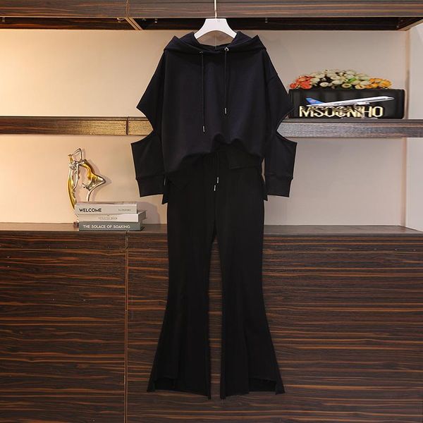 women's two piece pants 4xl large size ladies pant suits 2021 spring autumn pullover sweatshirt high waist wide leg sweatpants clothing, White
women's two piece pants 4xl large size ladies pant suits 2021 spring autumn pullover sweatshirt high waist wide leg sweatpants clothing, White
